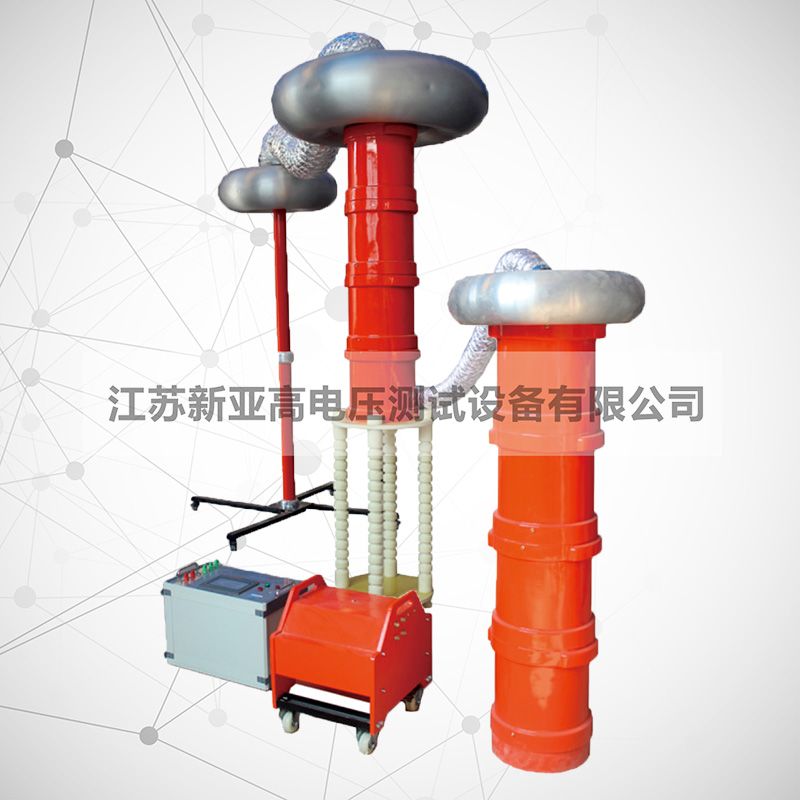 Frequency conversion series resonance test device
